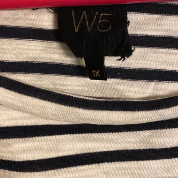 W5 Blue Striped Shirt - Picture 2 of 2